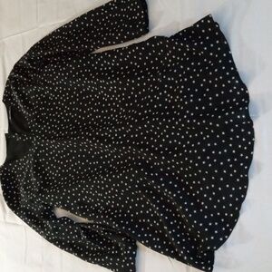 Madewell silk star dress with back buttons